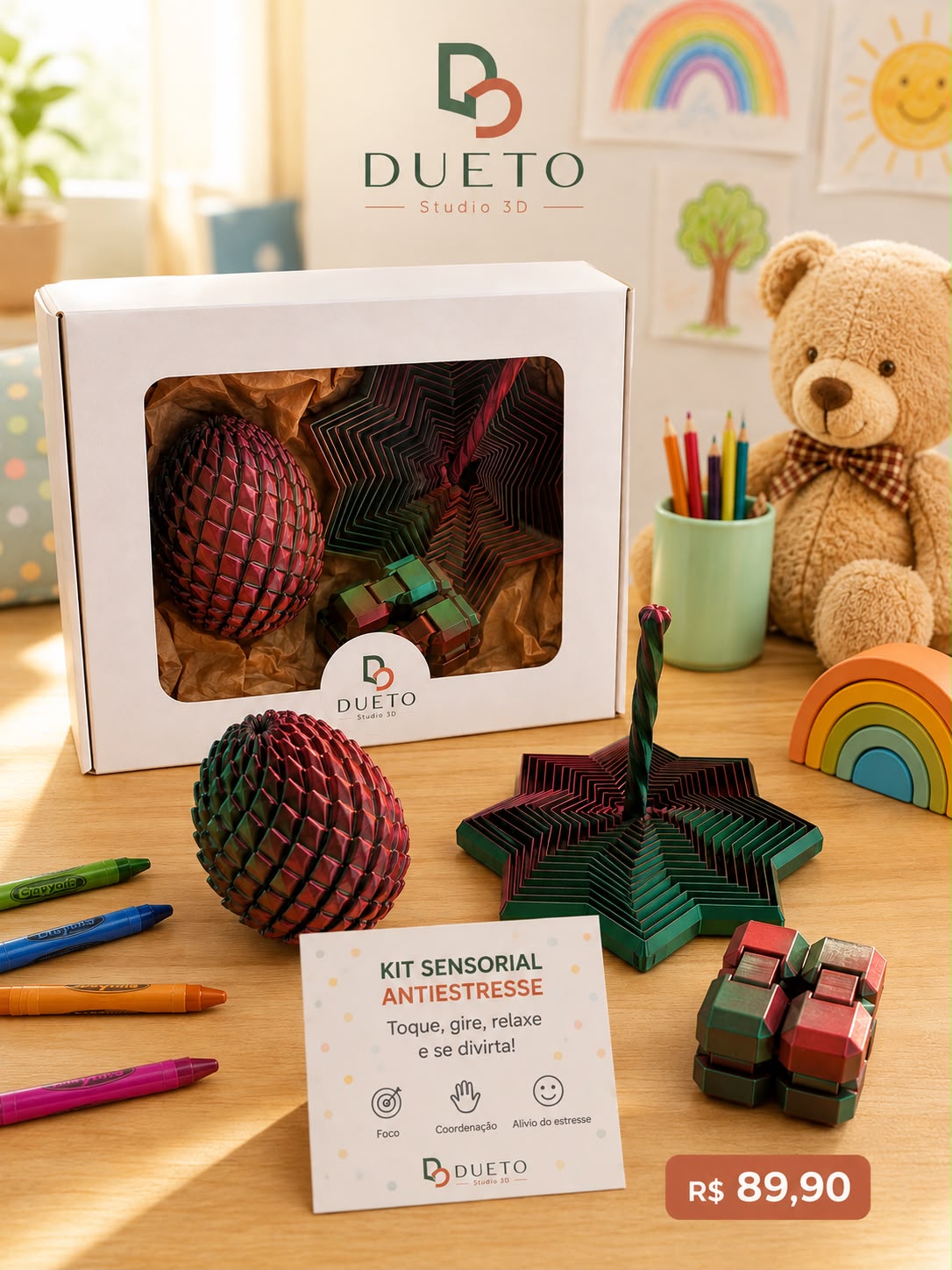 Kit Sensorial Antiestresse 3D — foto 1 de 4